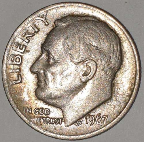 1967 - DIME - USA - ROOSEVELT ONE DIME COIN